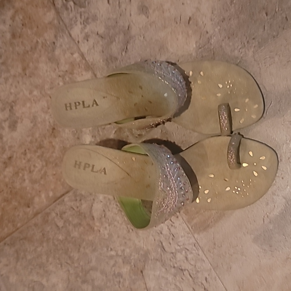 Gently used Womens Jeweled Heels, size 9